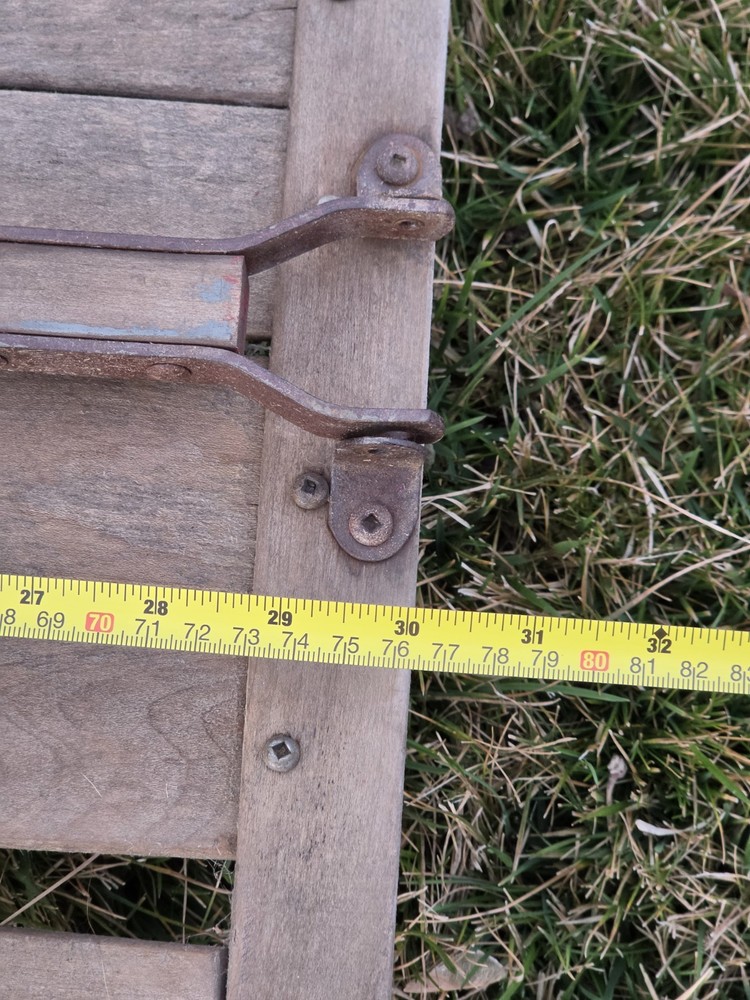 Vintage Children's Snow C-Back Pull Sled With Handle