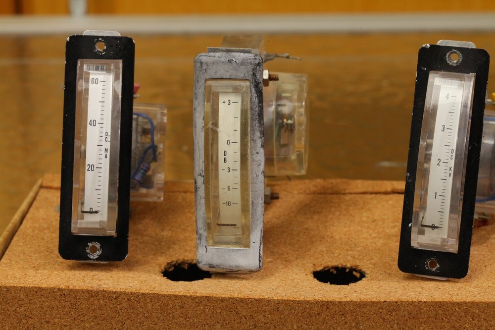 3pcs Collins Edgemount Meters Ham Radio Transmitter