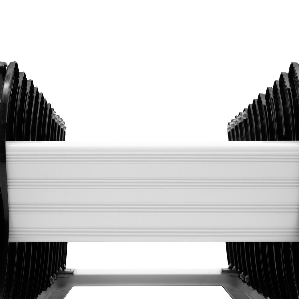 12 Steps Wall Mounted Folding Ladder Loft Stairs White Attic Steps Pull Down US