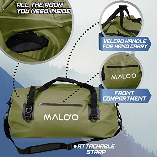 Roll-Top Duffle 60L Dark Green