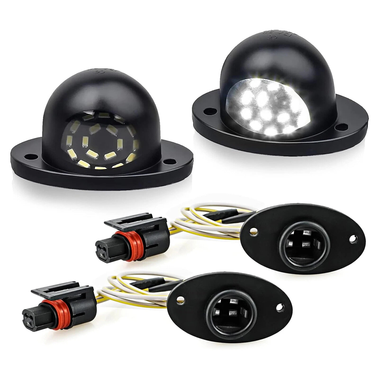 For 1994-2002 Ram 1500 2500 3500 LED License Plate Tag Light With Wire Harness