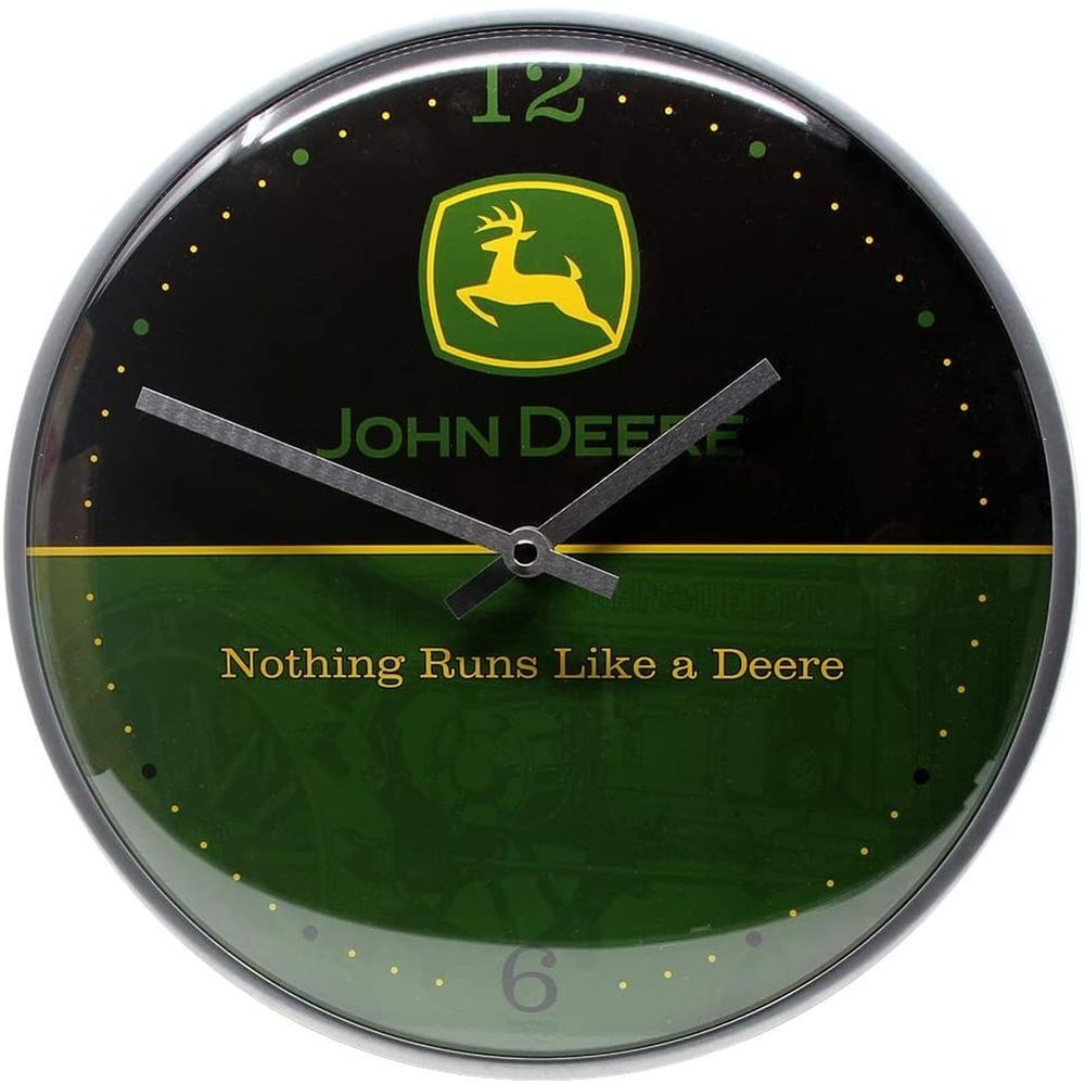 Nostalgic-Art - Retro Wall Kitchen Clock Ø 12" Analog Battery - John Deere #2