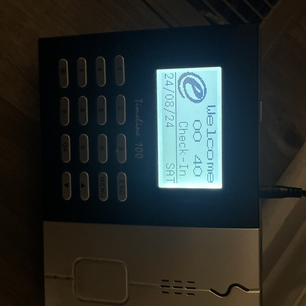 FINGERTEC TIMELINE 100 BIOMETRIC TIME CLOCK Working