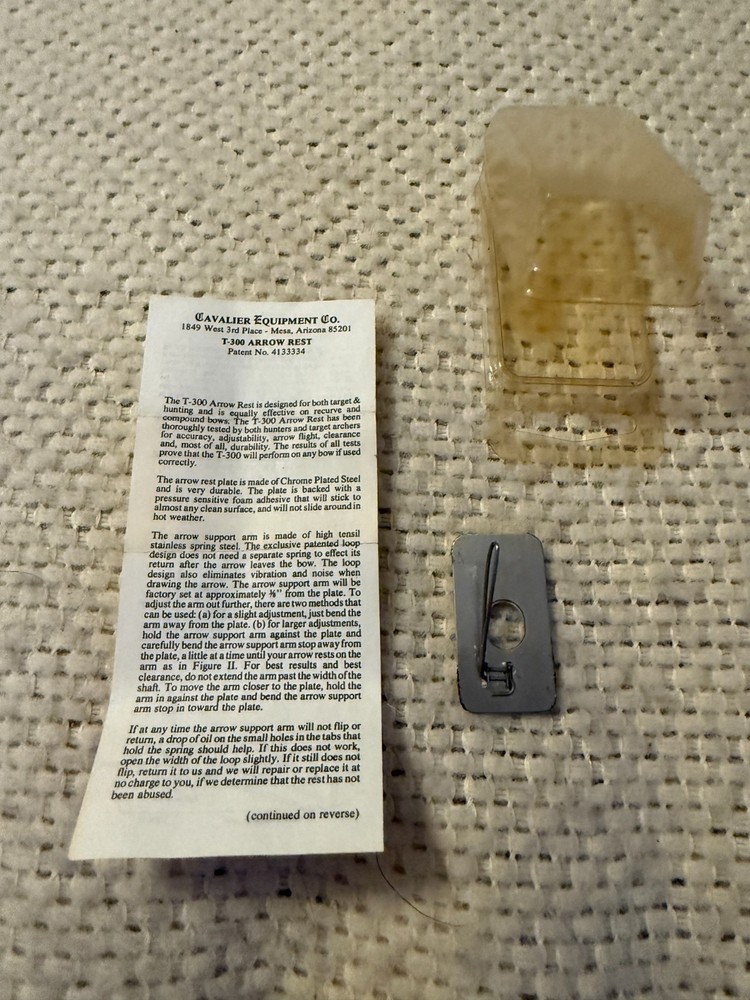 Cavalier Equipment Co Flipper Rest