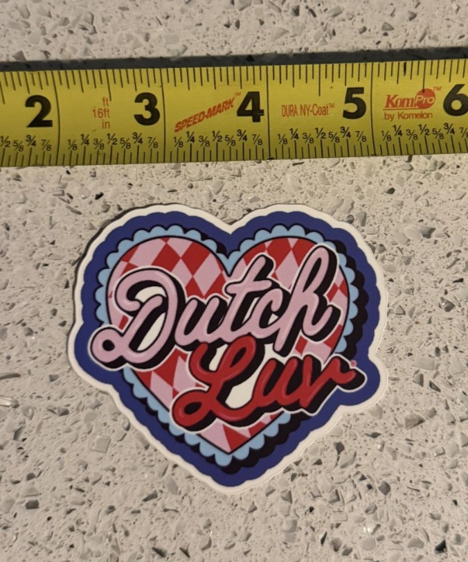 Dutch Bro app sticker "Dutch Luv" earned on Day of Giving 2/13/26