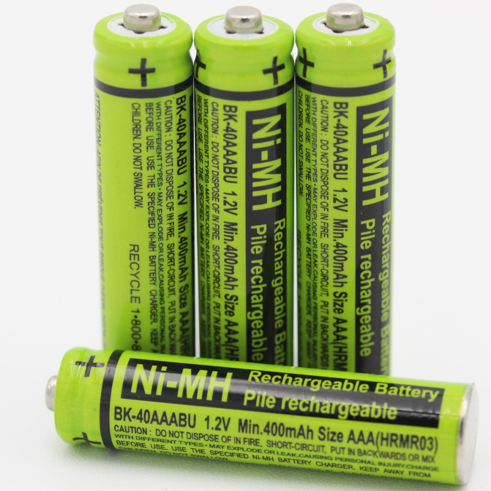 4-Pack Replacement BK-40AAABU Battery for Panasonic Cordless Phone BK40AAABU