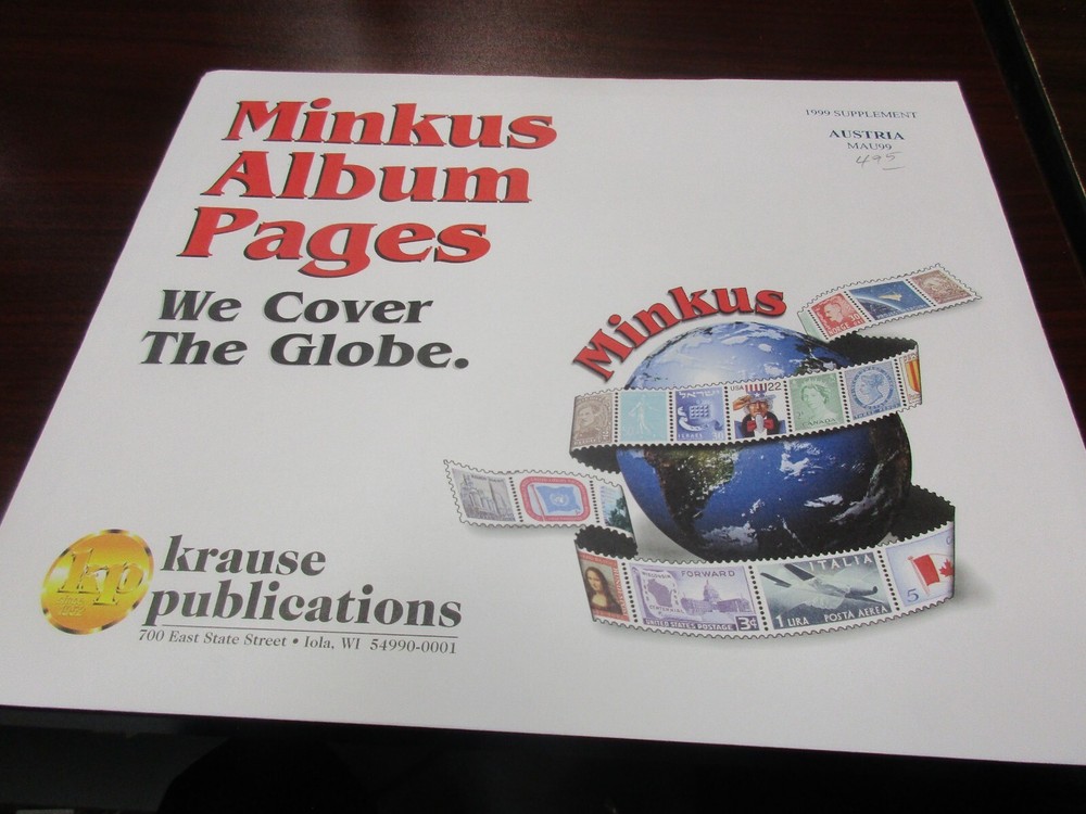 "MINKUS" 1999 SUPPLEMENT  AUSTRIA  #MAU99   W/FREE SHIPPING!!!