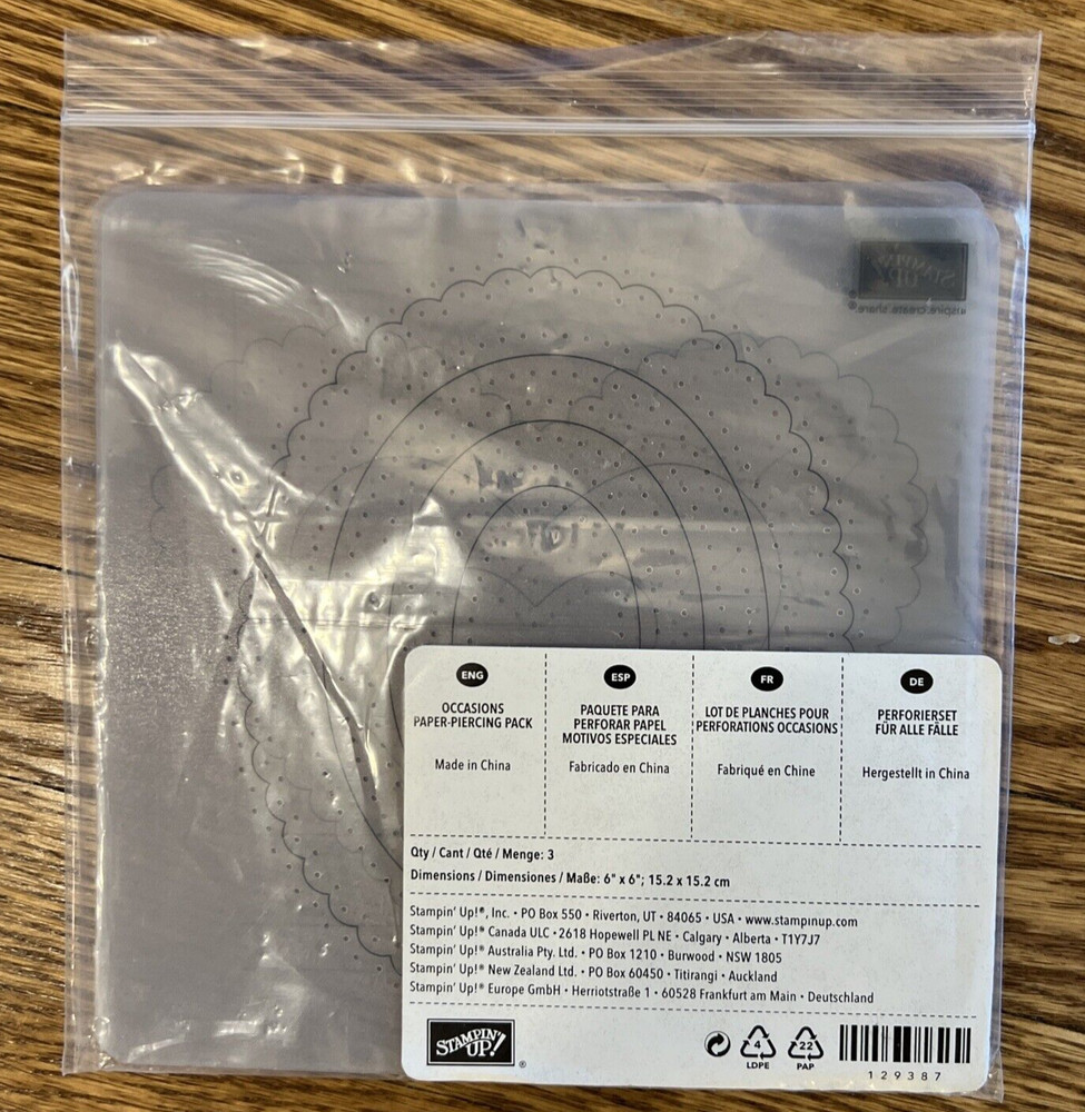 Stampin' Up! OCCASIONS PAPER-PIERCING PACK! NEW