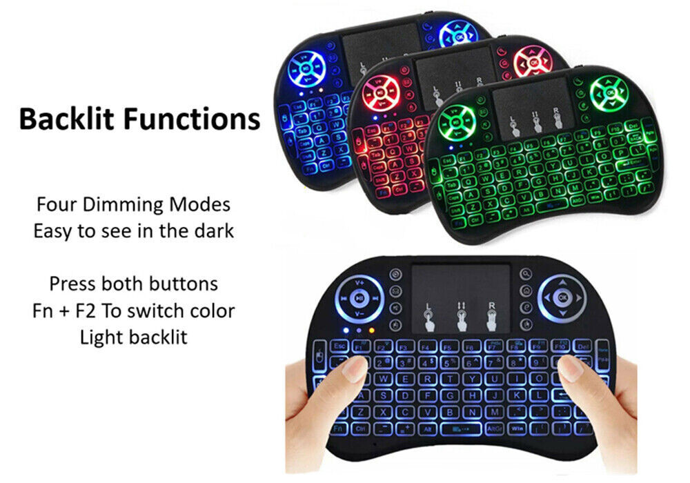Wireless Mini Keyboard Remote Control Touchpad Smart TV Android TV Box PC 2.4GHz