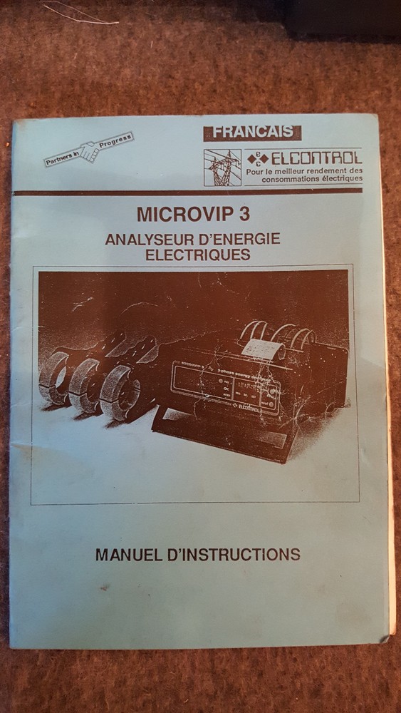 ELCONTROL 3-Phase Energy Analyzer MICROVIP 3