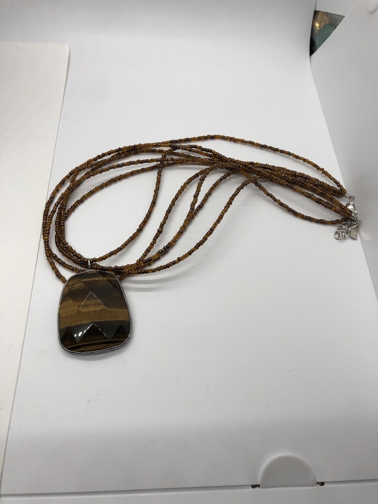 Tiger Eye Pendant Necklace