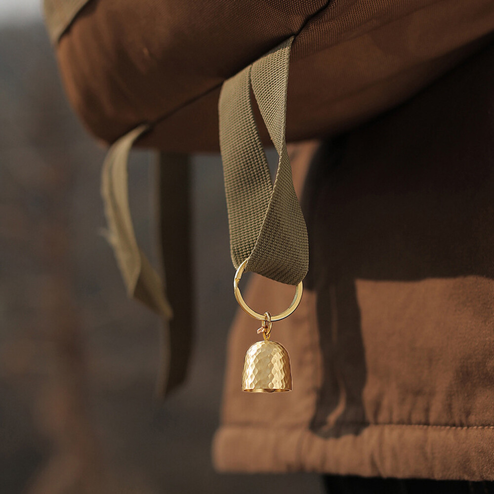 Ultralight Portable Little Bell Home Outdoor Camping Tent Brass Bell EDC Pendant