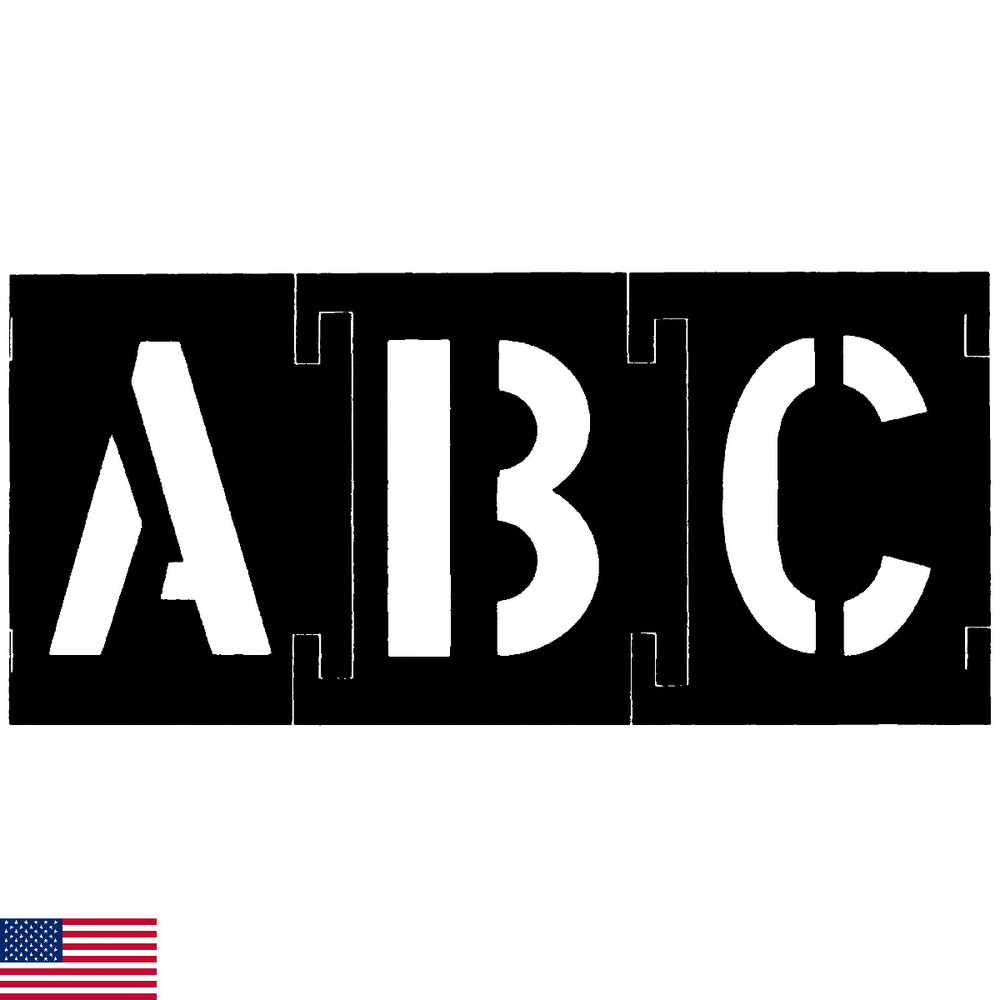 CH Hanson 10198 6" - 46 pc. Plastic Interlocking Stencil