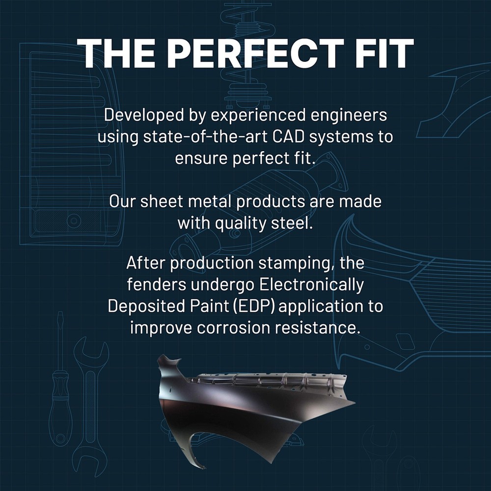 Fender For Ford Explorer 2020-2024 Front Driver Side