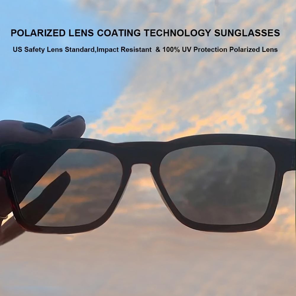 OhO Smart Glasses,Polarized Sunglasses with Bluetooth Speaker,Athletic/Outdoo...
