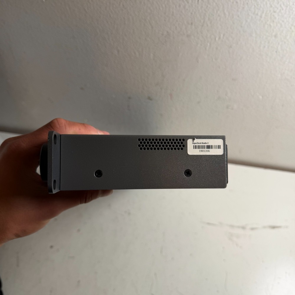 Blackmagic Design HyperDeck Studio 2 Gray Compact Professional Broadcast Deck