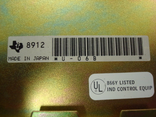 USED Texas Instruments U-06B Backplane Slot Rack Module
