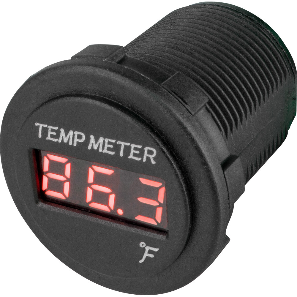 SEA DOG ROUND RED LED TEMPERATURE METER