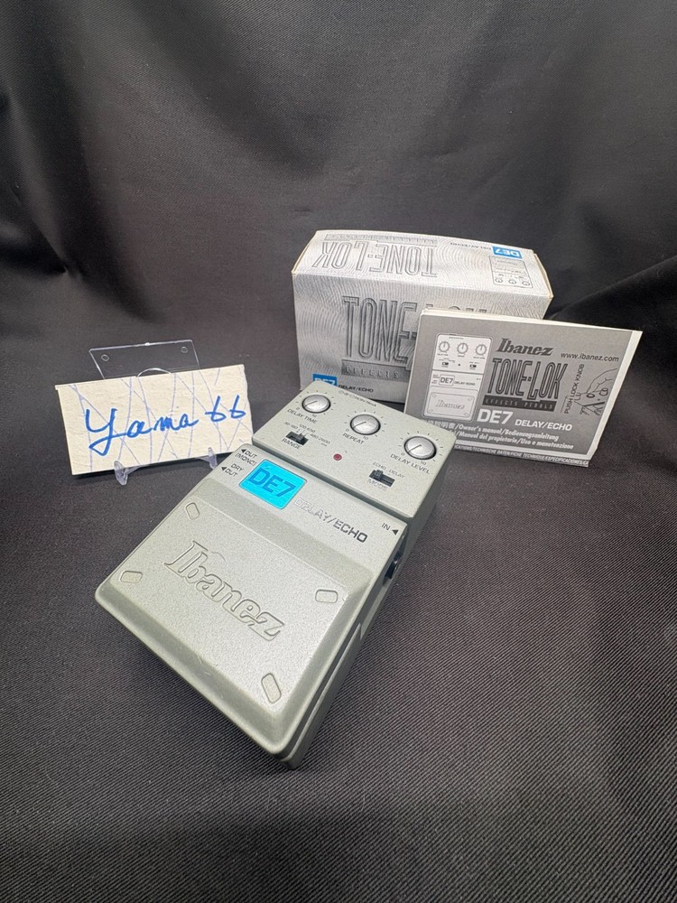 Ibanez DE7 Delay and Echo Guitar Effect Pedal with box