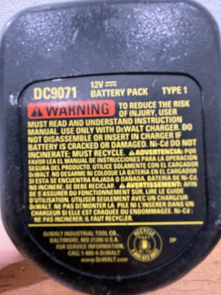 DEWALT 12V Rechargeable Drill