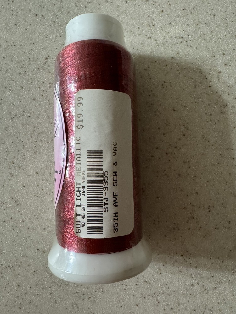 SOFT LIGHT METALLIC EMBROIDERY THREAD 1640 YDS