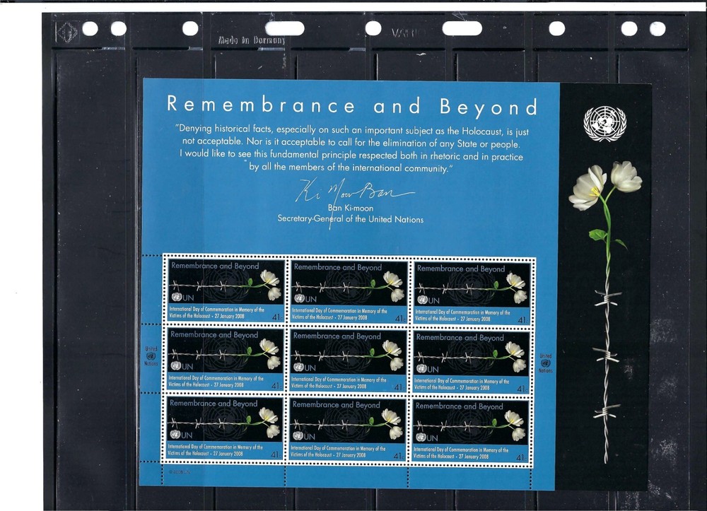 2008 REMEMBRANCE AND BEYOND Sheet Set - All Three Offices - MNH - (Catalog $61)