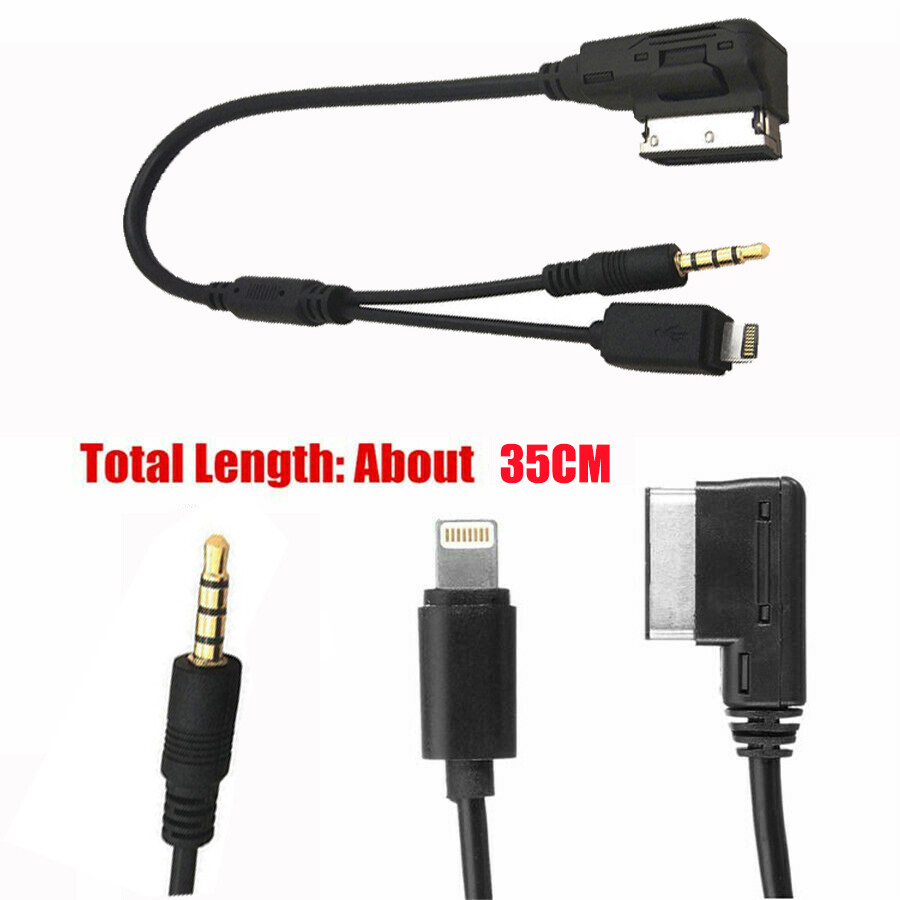 AMI Music Interface Connector USB Charger Aux Cable for iPhone For Mercedes Benz