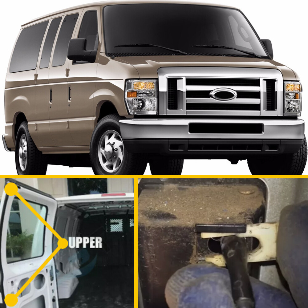 Left Side Hinged Door Latch Release Cable For 1992-2014 Ford E150 E250 E350 Van