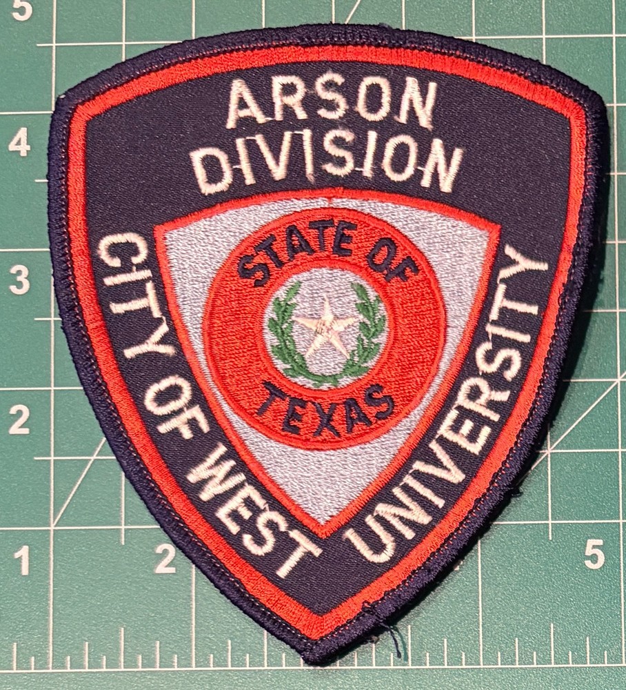 Obsolete West Texas TX University Fire Arson Patch