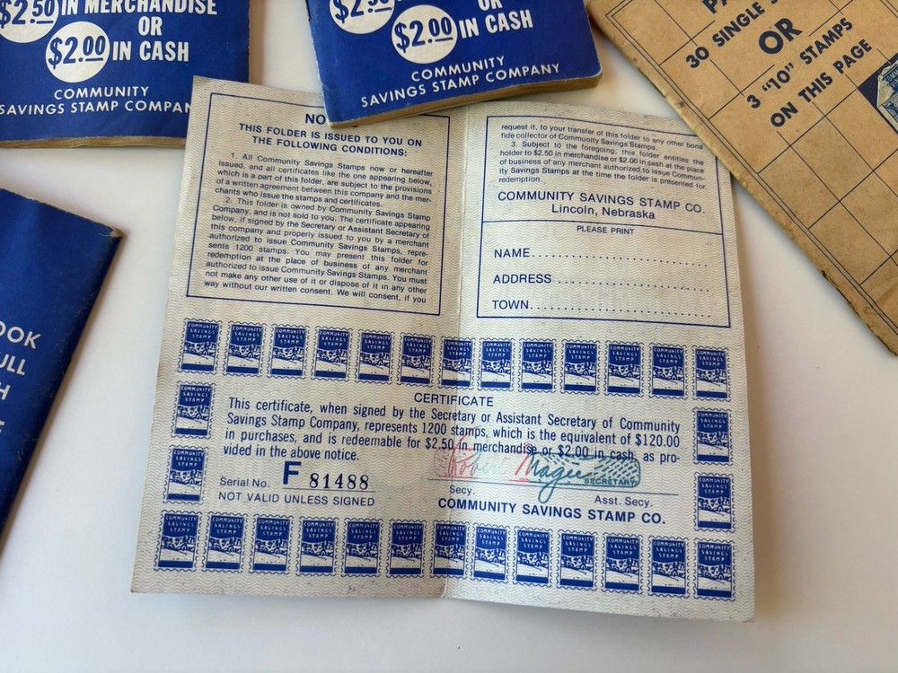 7 Community stamp Books 1953