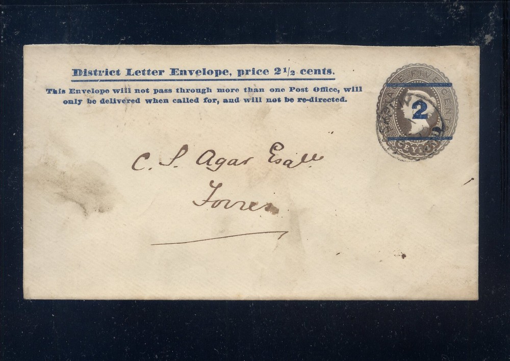 Ceylon  revalued   postal  envelope ,  local  use
