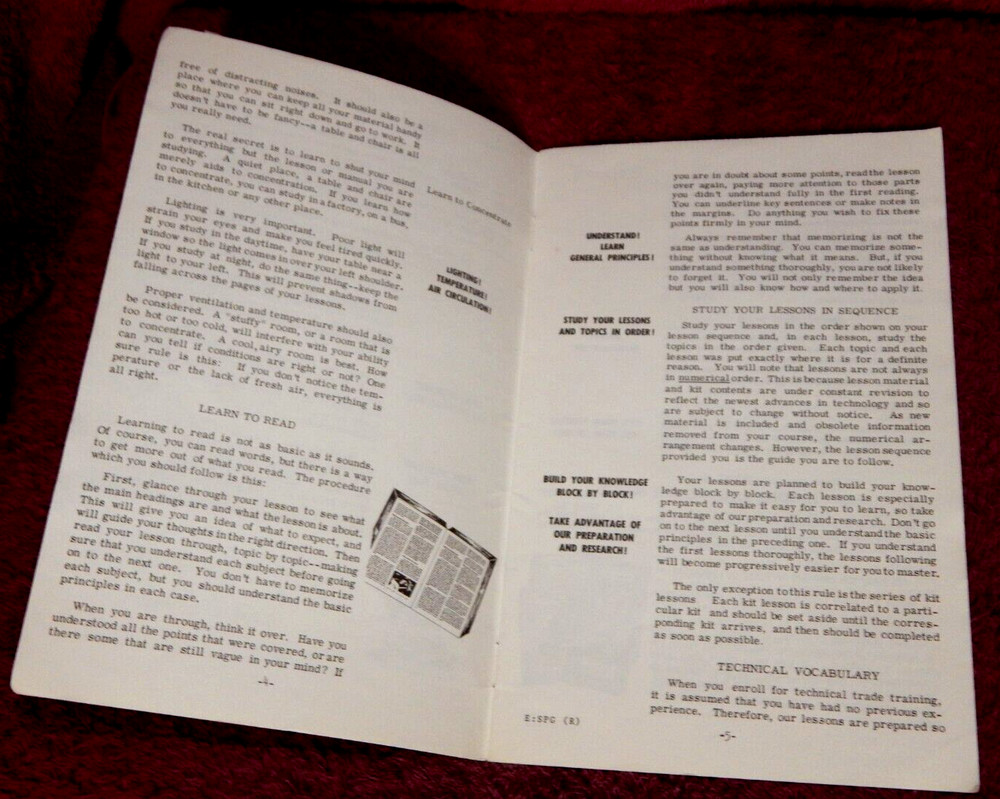 Vintage National Technical Schools Student Guide Book