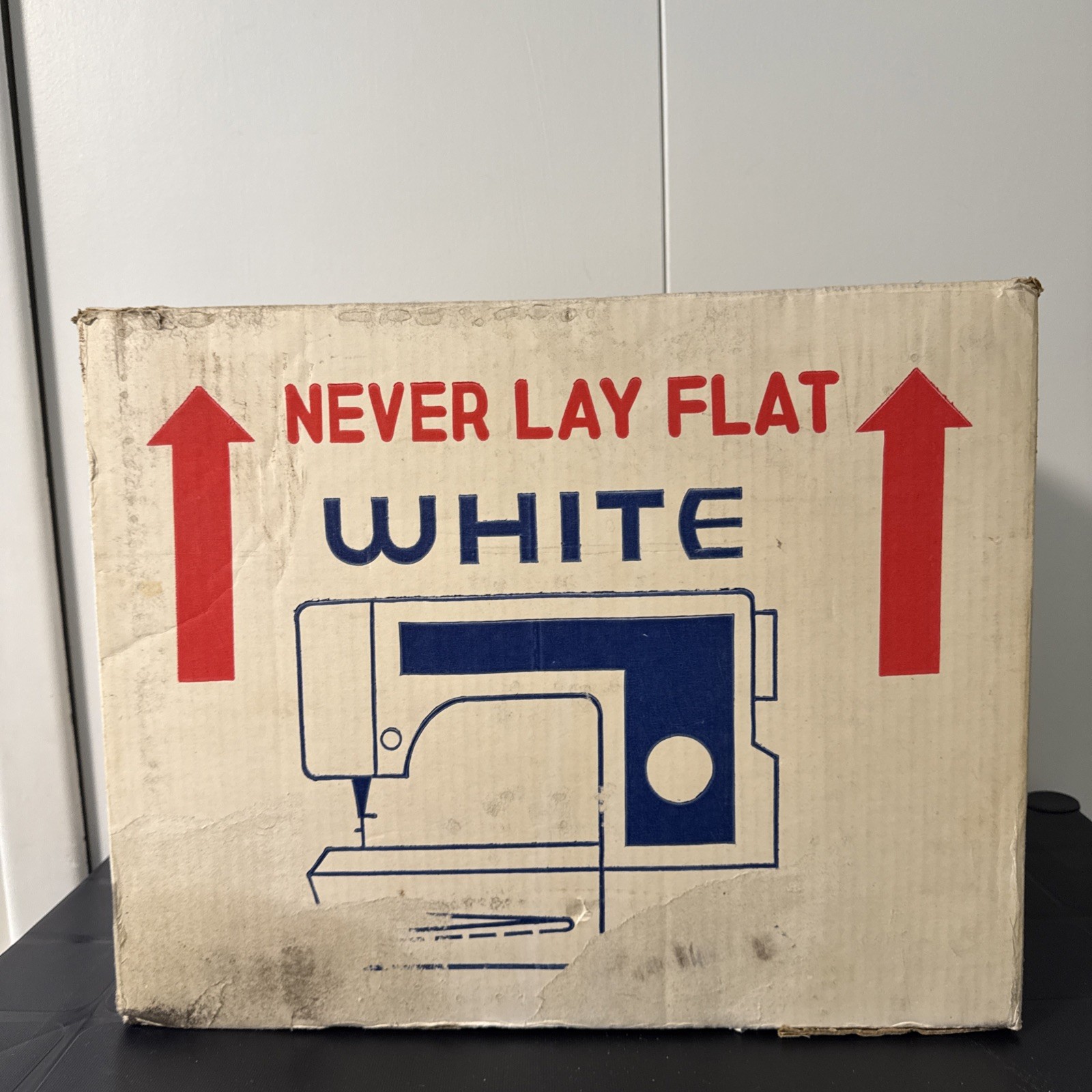 White Sewing Machine Model 1405 With Accessories and Box