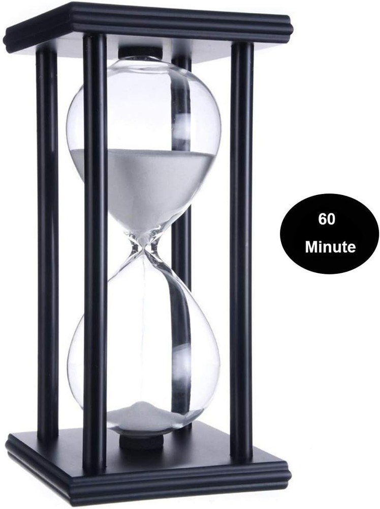 60 Minutes Hourglass, Wood Sand Timer