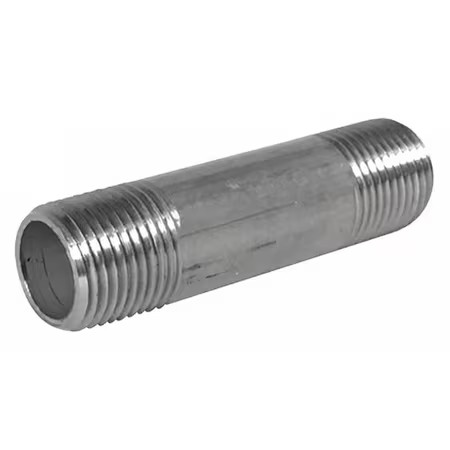 3/4" Mnpt X 2-1/2" Tbe Stainless Steel Pipe Nipple Sch 40, T6bne04