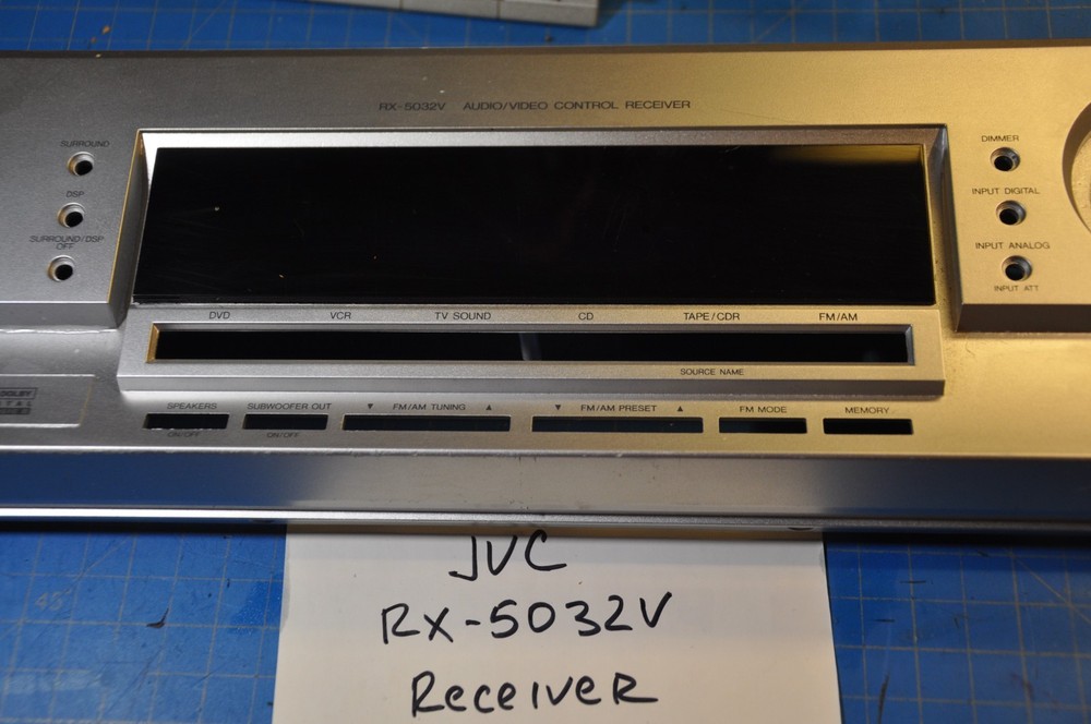 JVC RX-5032V Receiver Replacement Parts Front Face Panel Plate