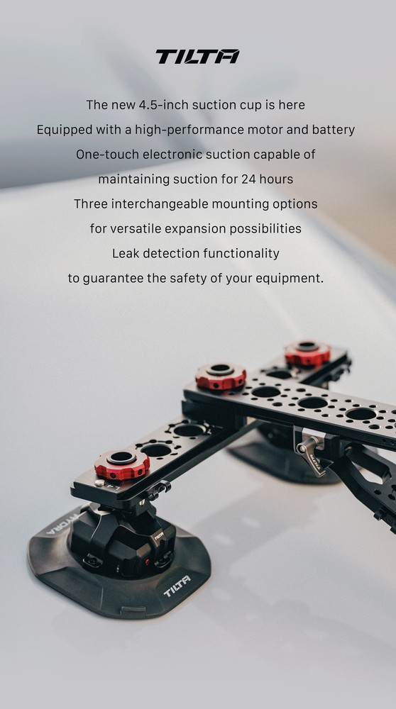 TILTA HDA-ESC Electronic Suction Cup 4.5" Multi-Functional ( Internal Batteries)