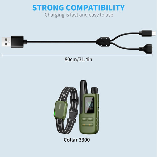 MEROM for Jugbow Dog Shock Collar Charger Replacement, Power Cable for...