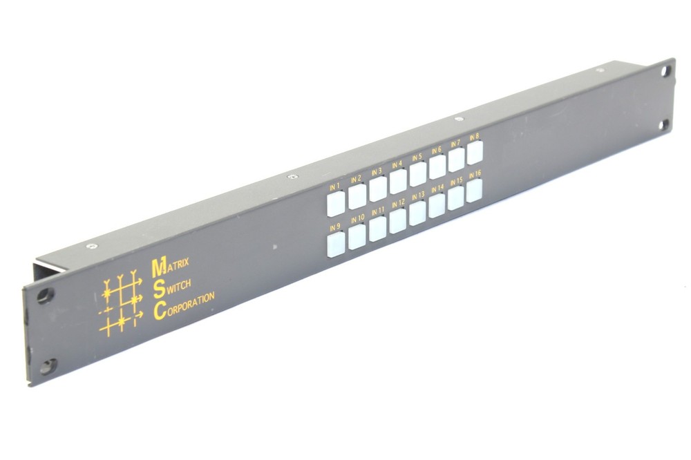 AS-IS Matrix Switch Corporation 16 Button Control Panel Rack Mountable