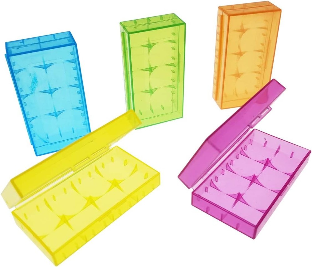 5 PCS Battery Storage Case Holder for 18650