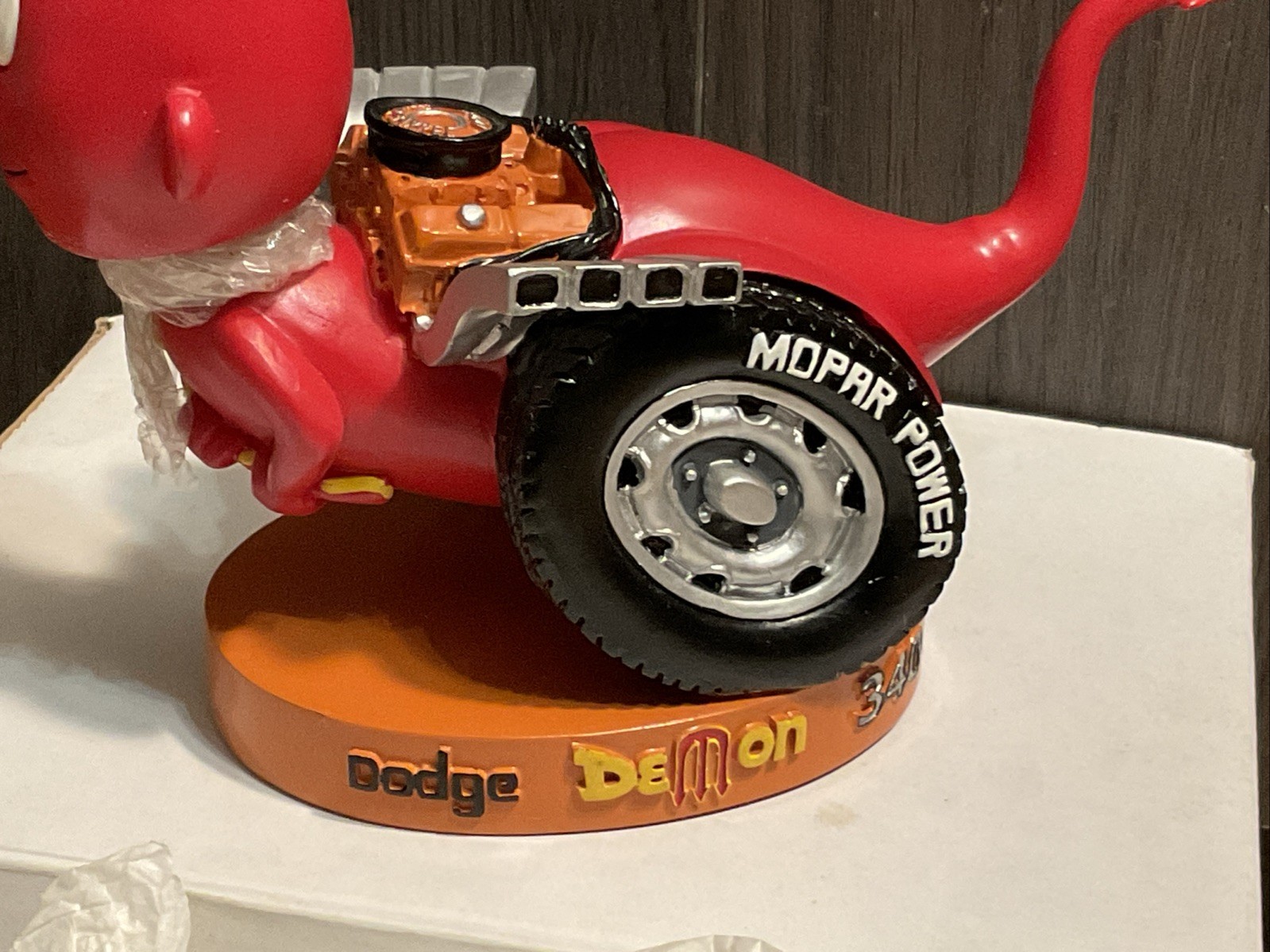 New Dodge Super Demon Dealership Exclusive Bobblehead B5 Bent Rod Garage Shaker