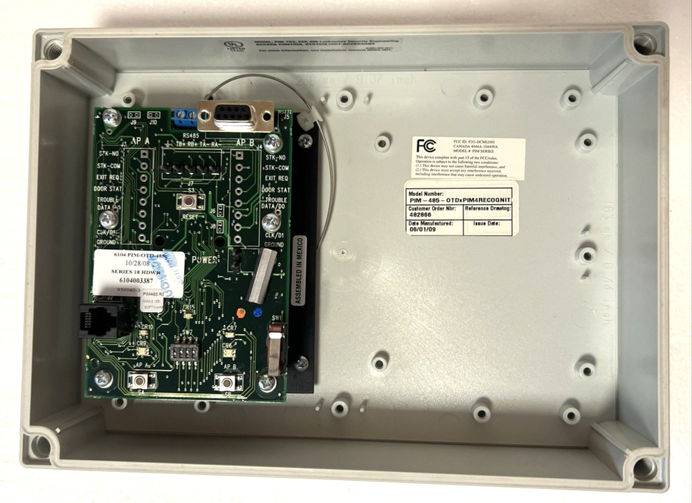 Schlage PIM-OTDx-PIM 4 RECOGNITION 485-RS Panel Interface Module Rare!