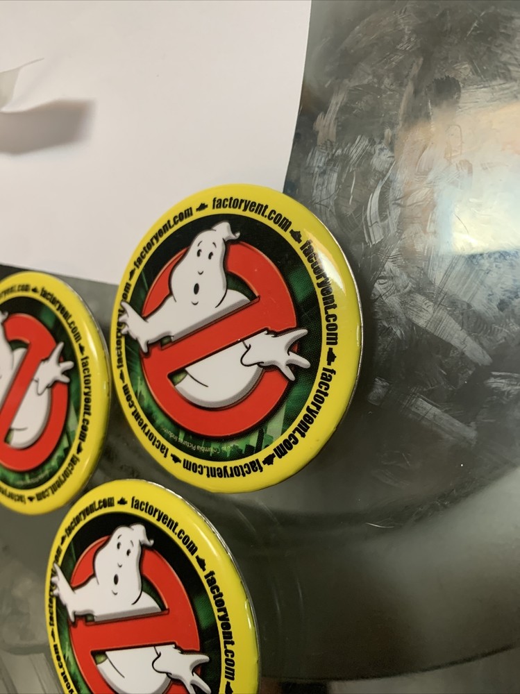 Rare Set Lot 3 Assorted Sdcc Comics Button Pin Ghostbusters