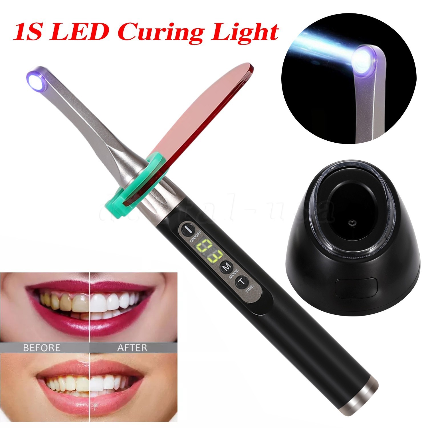 Woodpecker Style iLED Dental Curing Light Lamp 1 Sec Resin Cure 2500mw/c㎡ FDA