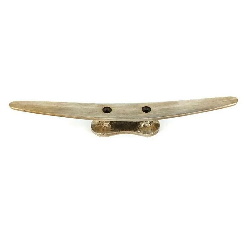 solid brass large Hand Cast 8" inch Cleat Tie Down Rope Solid Heavy Hook boat