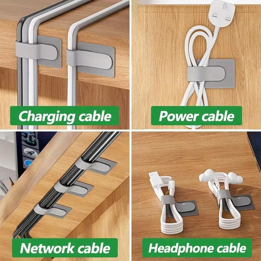 Reusable Cable Tie Fixed Cable Organizer Rope Support Self-Adhesive8123