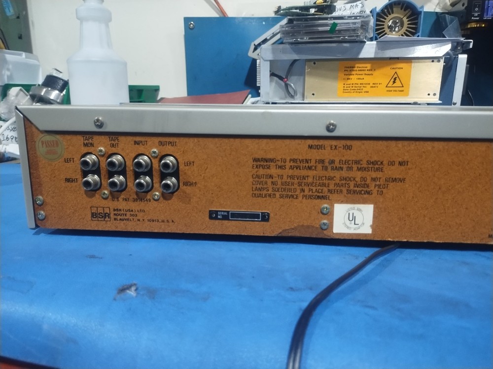 BSR EX-100 Vintage Stereo Frequency Equalizer.