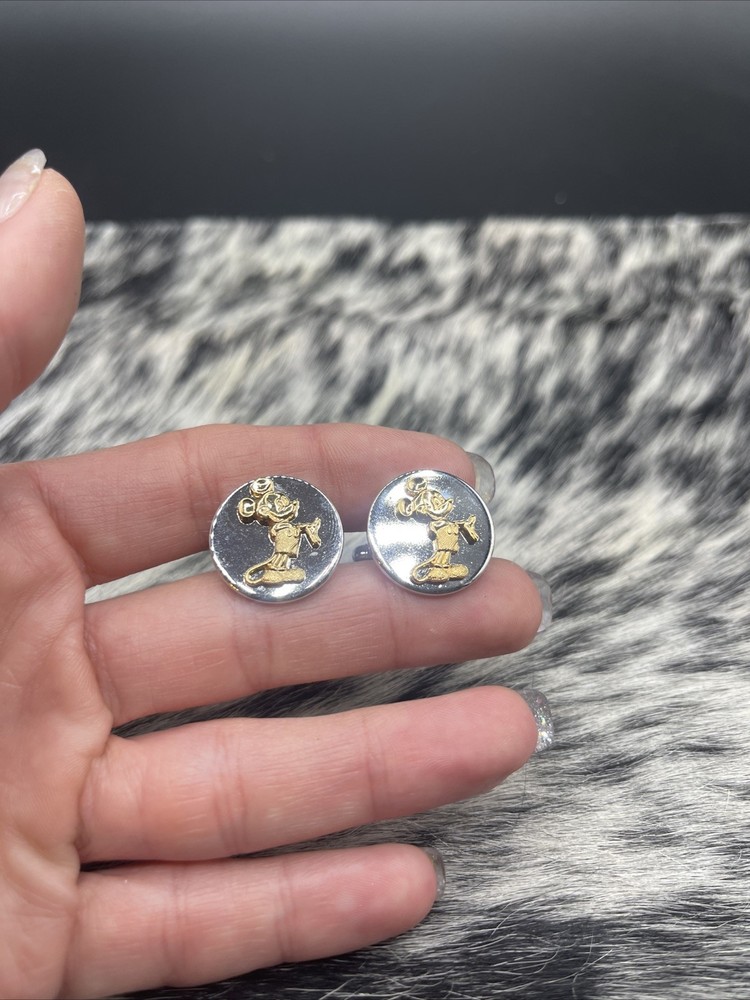 Stunning Silvertone Vintage Cuff Links #Q49
