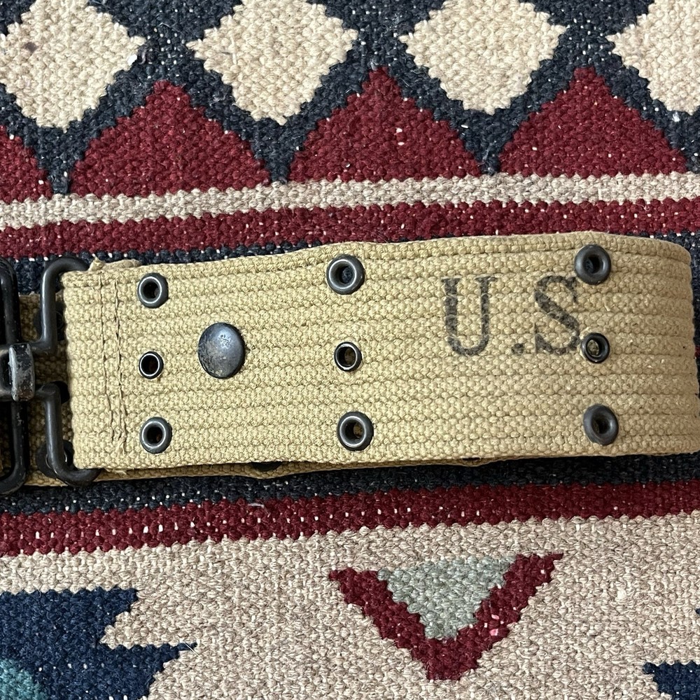 WWII U.S. Army Military Canvas Web Belt 1943