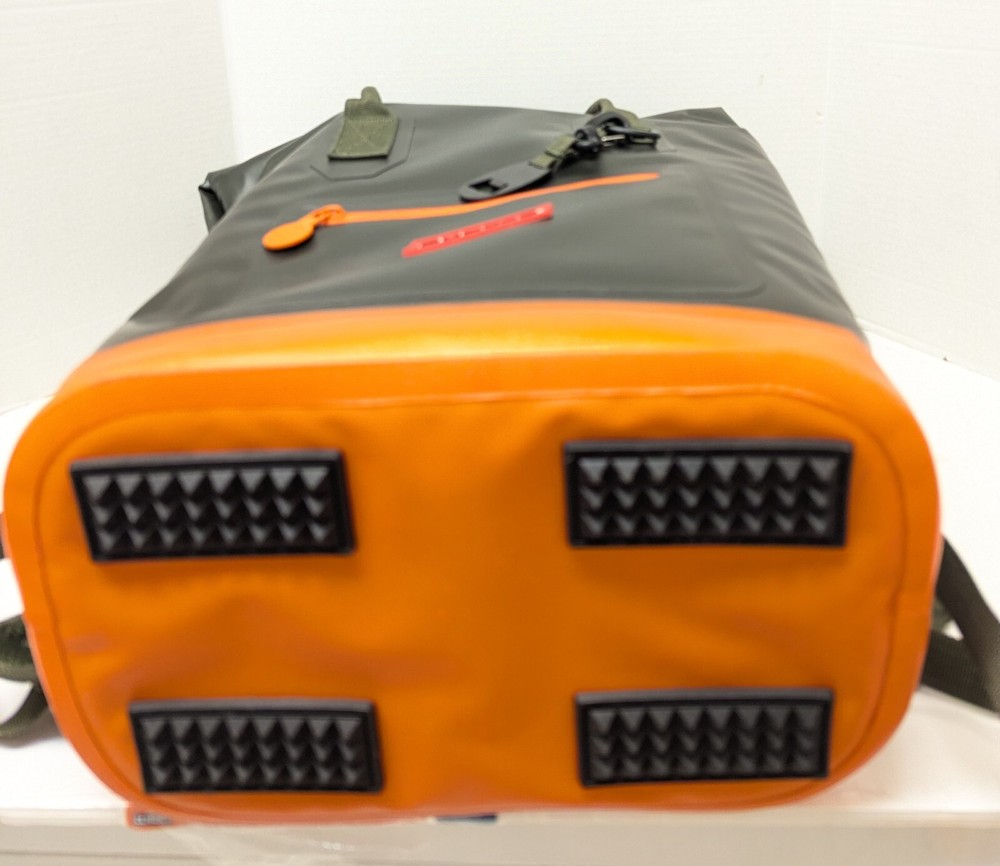 Hunter Target Roll Top Cooler Backpack Olive Green & Orange